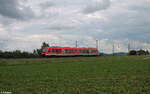 648 315-9 als Leerreise bei Uffenheim in Richtung Süden.