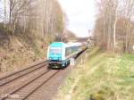 223 063 zieht wegen Bauarbeiten auf der Strecke den ALX37983 nach Mnchen bei Reuth bei Erbendorf auf dem falschen Gleis.