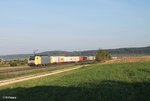ES64 F4 931 zieht den KLV Zug DGS 41822 bei Wettelsheim in Richtung Würzburg.24.09.16