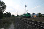 145 088-1 zieht mit einem leeren Autotransportzug durch Nürnberg Hohe Marter.