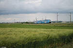 2463 105 als RE80 57042 Treuchtlingen - Würzburg hinter Uffenheim.