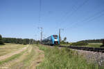 2463 107-9 als RE80 70211 Würzburg - Treuchtlingen bei Oberdachstetten.