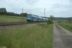2462 010-6 als RE 80 57052 Treuchtling - Würzburg bei Oberdachstetten.