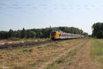 ET186 als HLB RB75 28714 Aschaffenburg - Wiesbaden an der Netztrennstelle Mainz-Bischofsheim.