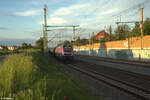 EURO9000 2019 307-8 „JubileeRider“ mit einem Kesselzug bei Fürth Unterfarrnbach.