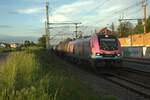 EURO9000 2019 307-8 „JubileeRider“ mit einem Kesselzug bei Fürth Unterfarrnbach.