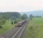 leg-leipziger-eisenbahn-gesellschaft/702670/132-158-zieht-bei-neudes-den 132 158 zieht bei Neudes den Kesselzug Bitterfeld - Neustadt/Donau. 16.06.20