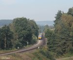 MEG/515836/266-442-zieht-den-ruedersdorfer-zementzug 266 442 zieht den Rdersdorfer Zementzug nach Regensburg durchs Naabtal. 28.08.16