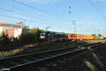 X4E 601 alias 193 601 mit einem Containerzug in Nürnberg Hohe Marta. 11.10.23