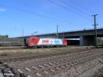 OHE Osthannoversche Eisenbahnen AG/49947/186-129-6-rollt-wieder-zurueck-zur 186 129-6 rollt wieder zurck zur Wagengruppe. 09.09.09
