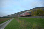 VT12-5 alias 1612 507 auf dem Weg gen Süden bei Thüngersheim. 27.10.24