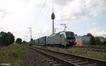 6193 141-9 zieht mit einem LKW-Walter durch Nürnberg Hohe Marter in Richtung Passau.