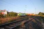 192 032 zieht mit einem Containerzug durch Nürnberg Hohe Marter. 21.09.24