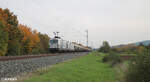 248 004 + 187 ziehen einen Kesselzug in Richtung Norden bei Thüngersheim. 20.10.24