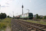 193 229 zieht mit einem Kesselzug durch Nürnberg Hohe Marter. 24.07.24