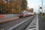 6193 455-3  Kölner Dom  zieht mit einem gemischten KLV-Zug durch Pölling in Richtung Nürnberg.