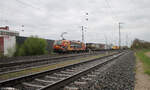 193 878-6  Wir Brennen für das was wir Tun  Flammen Vectron mit Wechselpritschenzug in Nürnberg Hohe Marter.03.04.24