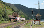 401 erreicht Kaub als RB10 25016 Frankfurt/Main - Neuwied. 20.07.24