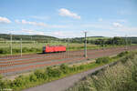 112 006-2 allias 114 006-0 auf der Fahrt nach Treuchtlingen bei Ebensfeld.