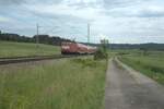 112 006-2 als GoAhead RE80 Ersatzzug 70226 Treuchtlingen - Würzburg bei Oberdachstetten.