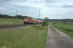 112 006-2 als GoAhead RE80 Ersatzzug 70226 Treuchtlingen - Würzburg bei Oberdachstetten.