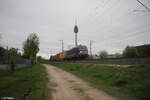 beacon-rail-7/854869/x4e-607-alias-193-607-mit X4E 607 alias 193 607 mit einem Containerzug in der Treuchtlinger Kurve in Nürnberg Hohe Marter. 09.04.24