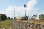 X4 E 614 zieht mit einem bunt gemischten Wechselpritschenzug durch Nürnberg Hohe Marter.