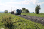 alpha-trains-luxembourg-srl-atlu/871713/185-523-8-zieht-ein-kurzen-schotterzug 185 523-8 zieht ein kurzen Schotterzug bei Pölling in Richtung Nürnberg. 20.05.24