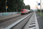 1116 164-5 zieht durch Pölling ein Kesselzug in Richtung Norden. 28.08.24
