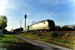 european-locomotive-leasing-ell/842046/193-227-mit-einem-containerzug-in 193 227 mit einem Containerzug in Nürnberg Hohe Marta. 11.10.23