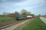 european-locomotive-leasing-ell/854427/193-201-1-mit-einem-klv-zug 193 201-1 mit einem KLV Zug bei Pölling. 07.04.24