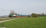 193 206 zieht bei Pölling ein LKW-Walter in Richtung Nürnberg.