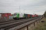 ER20-03 verlässt Wiesau/Oberpfalz mit dem Containerzug nach Hamburg. 29.03.23