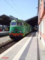 SU45 073 steht in Frankfurt/Oder mit den Poznan-Express zur abfahrt bereit. 12.06.06