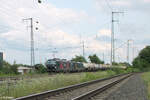 5370 068-6 + 6193 615-2 ziehen mit einem Kreideschlamm Slurry Zug durch Nürnberg Hohe Marter.24.07.24