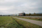 5370 071-0 alias 6193 240  Paul  zieht ein Helromzug bei Pölling in Richtung Süden. 26.10.24