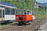 Autour de la voie ferrée / Rund um die eiserne Bahn (Herbstevent 2024) - Der kleine Star des Tages die Dm 2/2 N° 3  Le Biniou  des Réseau Breton (RB) in Blonay.