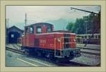 Der BOB Tm 2/2 N° 1  Chrigel  in Interlaken Ost.