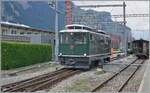 Der Extrazug wurde in Meiringen auf Gleis vier von SBB HGe 4/4 I N° 1992  Giswil abgestellt; der  Muni  rangiert nun weiter, um in der Folge auf Gleis zwei aus- bzw.