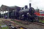Am 26 Mai 2019 findet 1367 sichselbst mit Dampfzug zurück in das bw von Verein Mikado 1244 in Brugg AG.