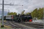 Viel Dampf in Vevey für den Riviera Belle Epoque Zug nach Chamby und - was ich zur Zeit der Aufnahme nicht wusste - einen weiteren Extrazug der B-C nach Chaulin für eine Gruppe.