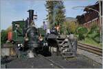  La DER de la Saison!  (Saisonabschlussfeier der Blonay-Chamby Bahn 2022) - die G 3/3   N° 5 (Baujahr 1980) wird in Chaulin frisch bekohlt.