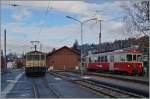 MOB GDe 4/4 und CEV BDeh 2/4 73 in Blonay.
