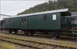 Depotfest Olten 2023.

Dreiachsiger SBB-Gepäckwagen F3 18375. August 2023.