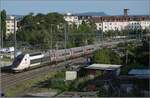 TGV Lyria 4410 f�hrt richtung Basel SBB durch St. Johann. Basel, Juli 2017.