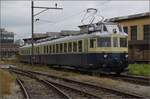Depotfest Olten 2023. 

Der BCFZe 4/6 der BLS im funktionellen Design ist einer der Stars der Ausstellung. Er wurde im Jahr 1938 noch vor der Fusion an die Bern-Neuenburg-Bahn geliefert. August 2023.
