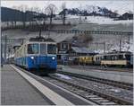 Der MOB ABDe 8/8 4002 von der Lenk kommend, erreicht Zweisimmen.