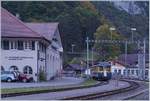 Der BOB ABeh 4/4 310  Matten bei Interlaken  fährt in Zweilütschinen zurück ins Depot.