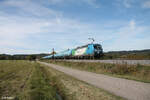 193 988-3 zieht ein RTI Kesselzug bei Pölling in Richtung Passau. 17.10.24