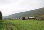 6193 595-6 zieht mit einem LKW-Walter bei Wernfeld in Richtung Norden.